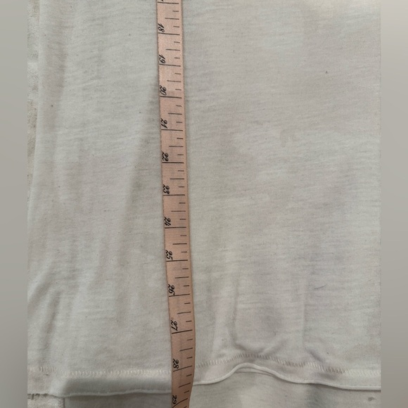 We the free free people cream raw hem scoop neck tee - Picture 8 of 8